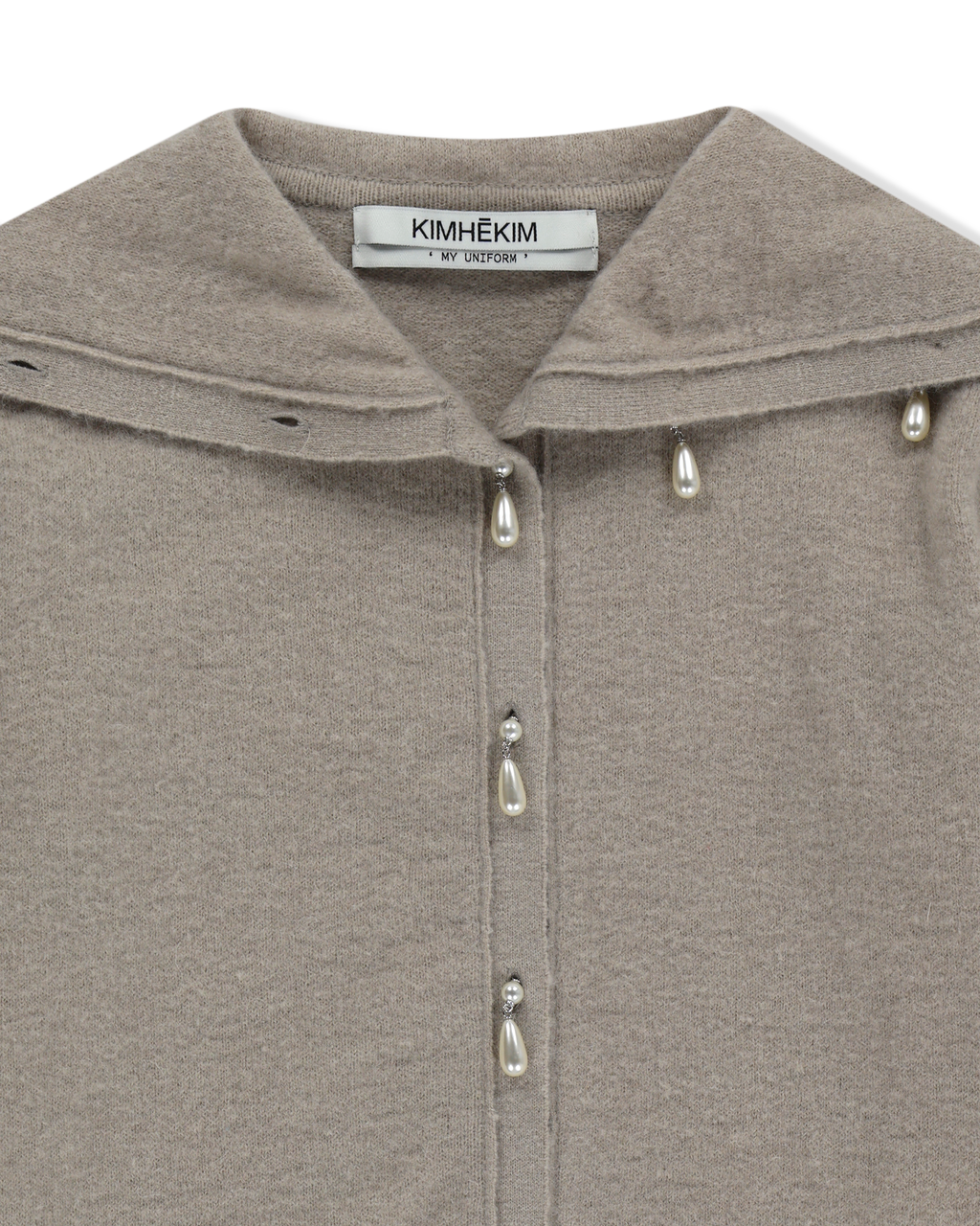 Kimhe Kim - Sailor Collar Cardigan (Beige) product image 3 | TRAB K-Fashion Australia