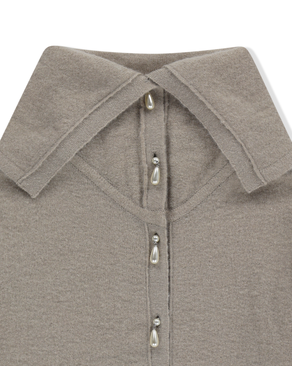 Kimhe Kim - Sailor Collar Cardigan (Beige) product image 4 | TRAB K-Fashion Australia