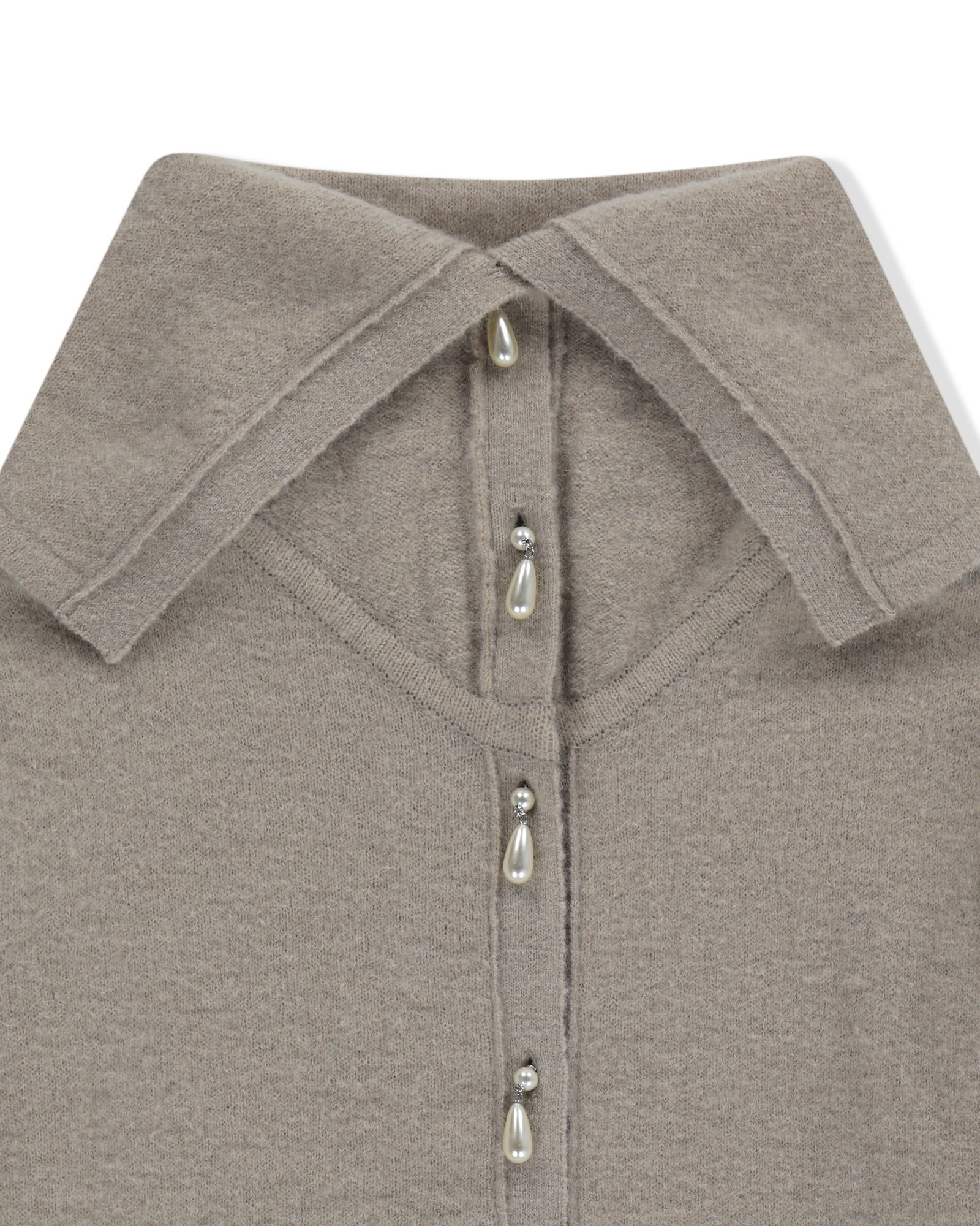 Kimhe Kim - Sailor Collar Cardigan (Beige) product image 4 | TRAB K-Fashion Australia