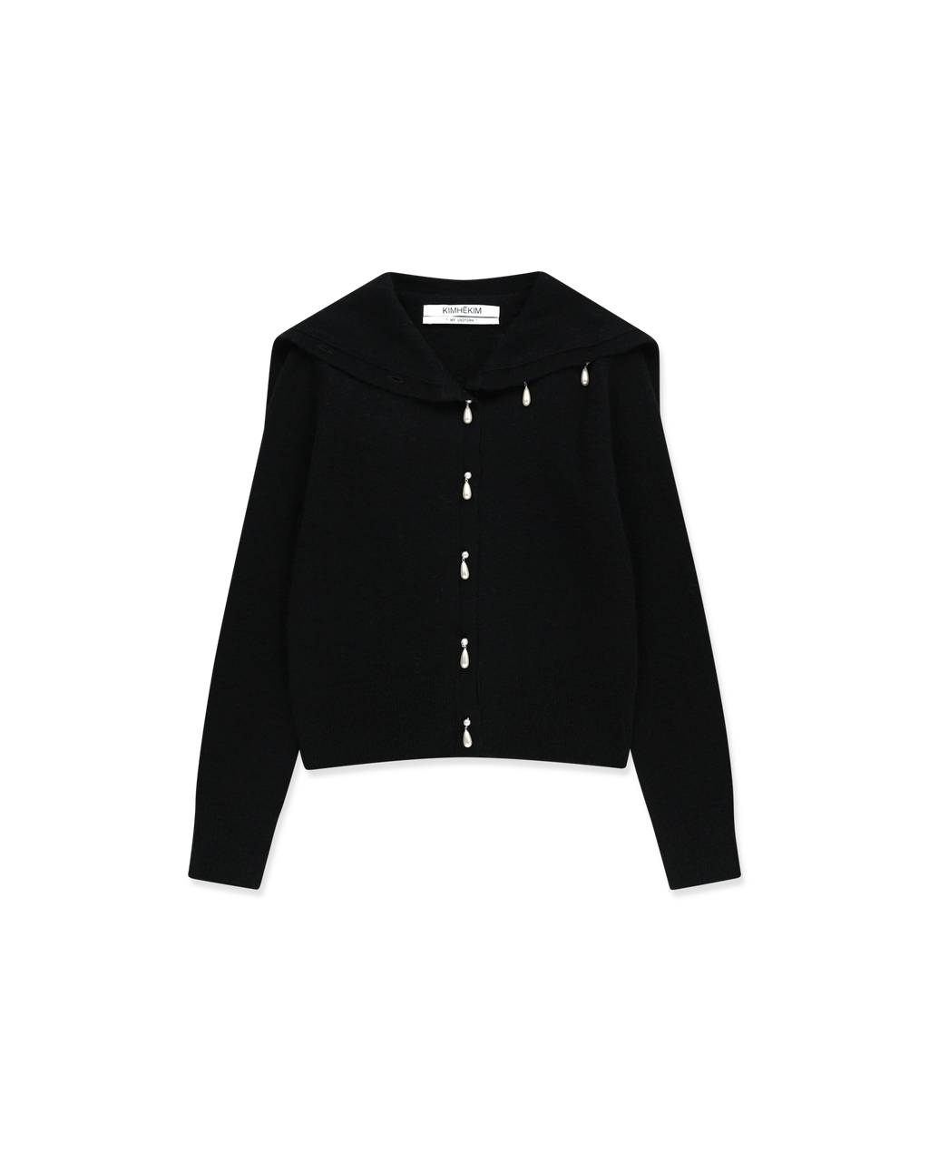 Kimhe Kim - Sailor Collar Cardigan (Black) product image 1 | TRAB K-Fashion Australia