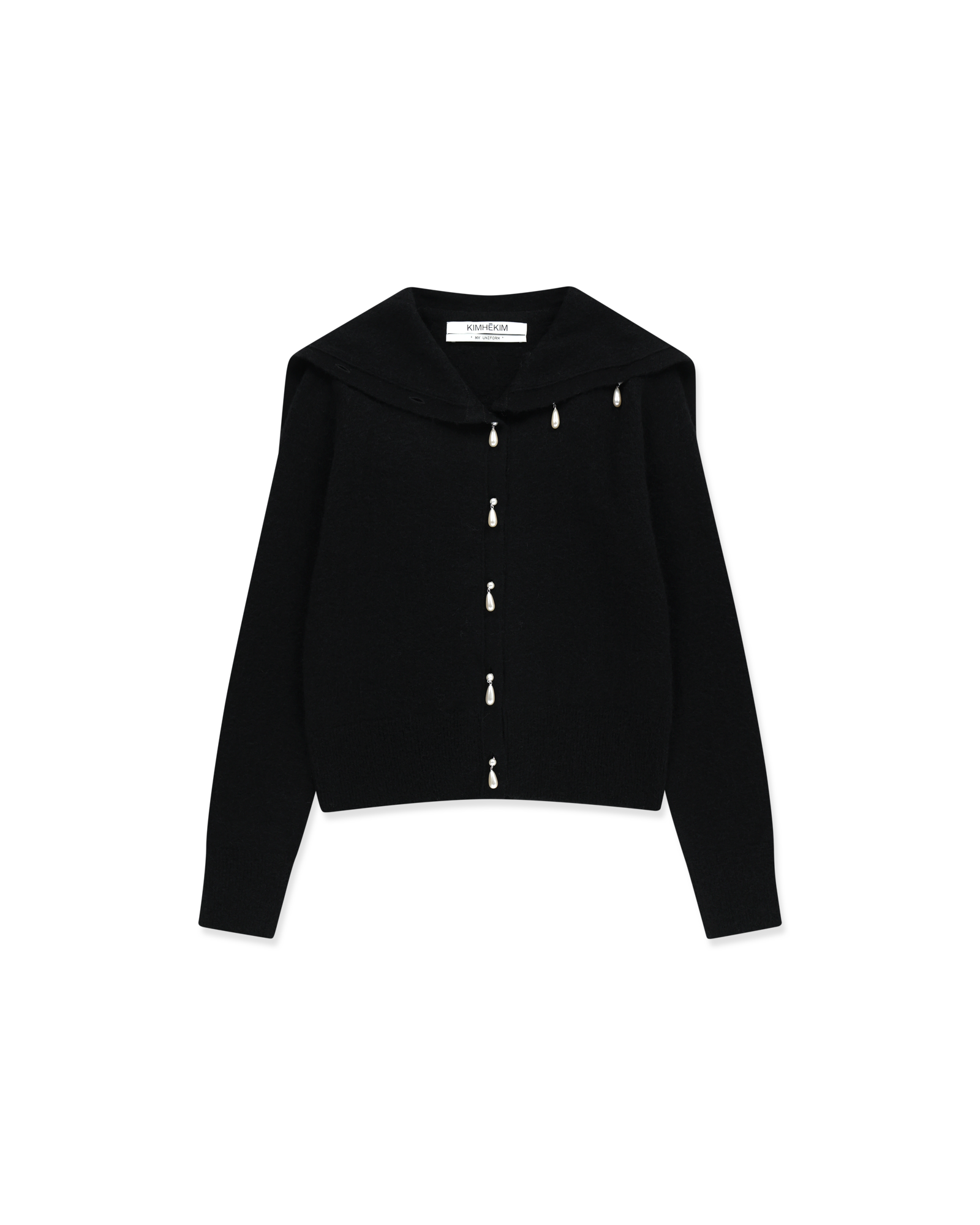 Kimhe Kim - Sailor Collar Cardigan (Black) product image 1 | TRAB K-Fashion Australia