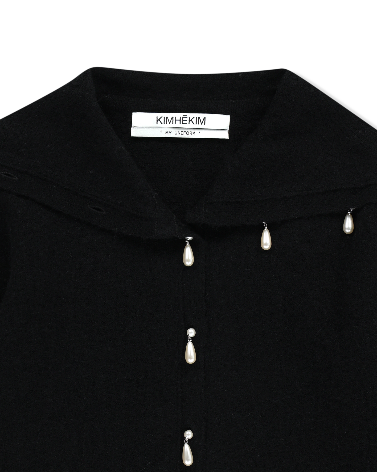 Kimhe Kim - Sailor Collar Cardigan (Black) product image 3 | TRAB K-Fashion Australia