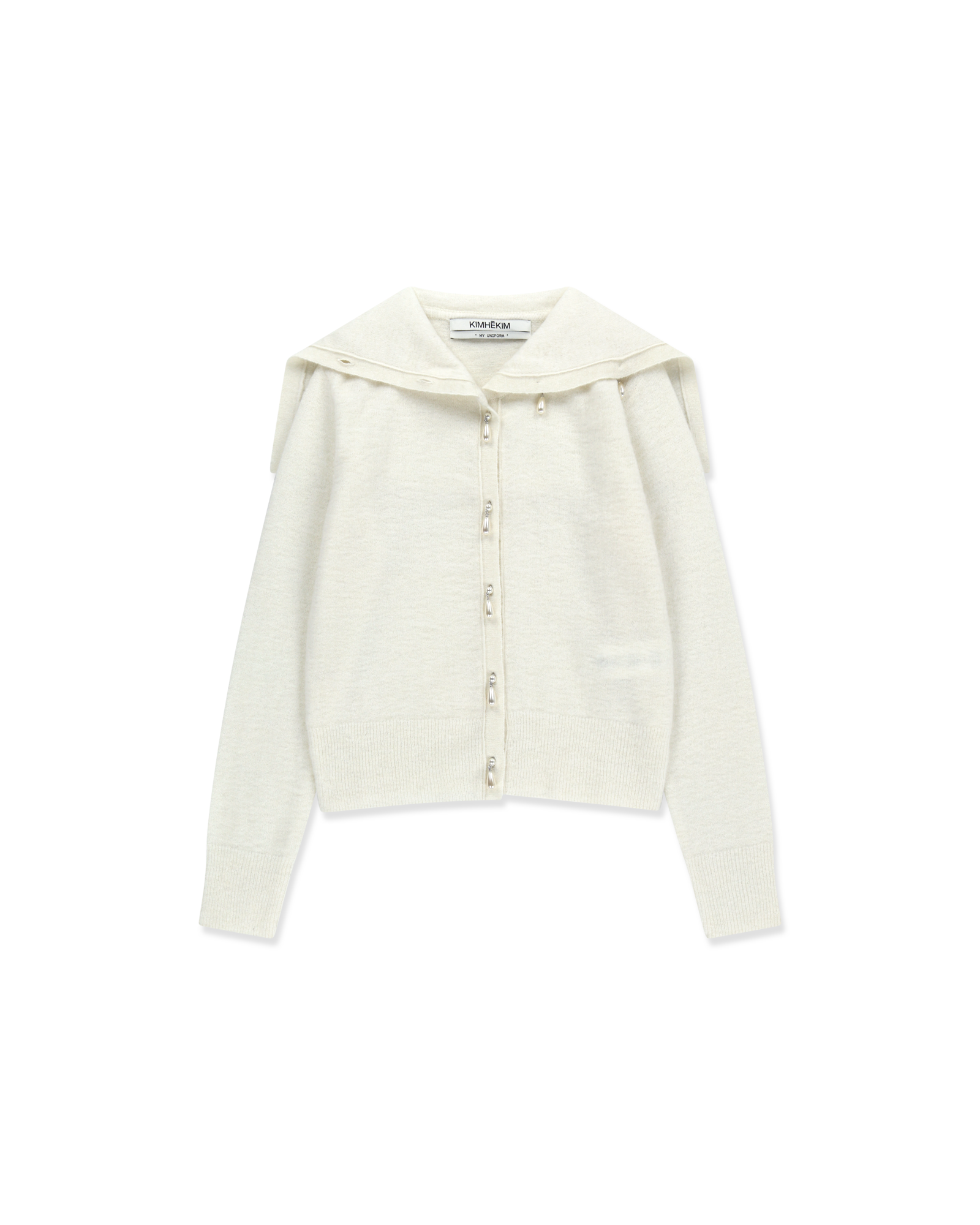 Kimhe Kim - Sailor Collar Cardigan (Ivory) product image 1 | TRAB K-Fashion Australia