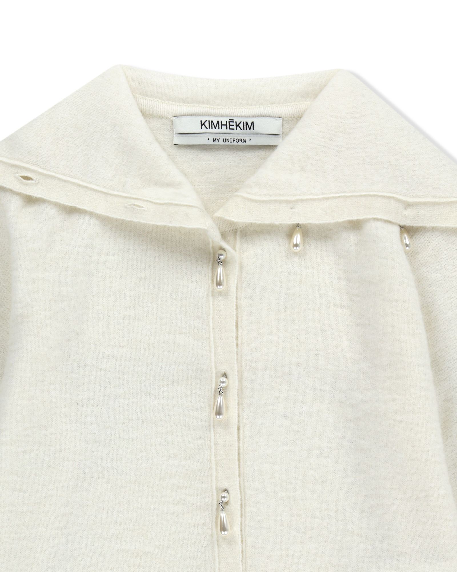 Kimhe Kim - Sailor Collar Cardigan (Ivory) product image 3 | TRAB K-Fashion Australia