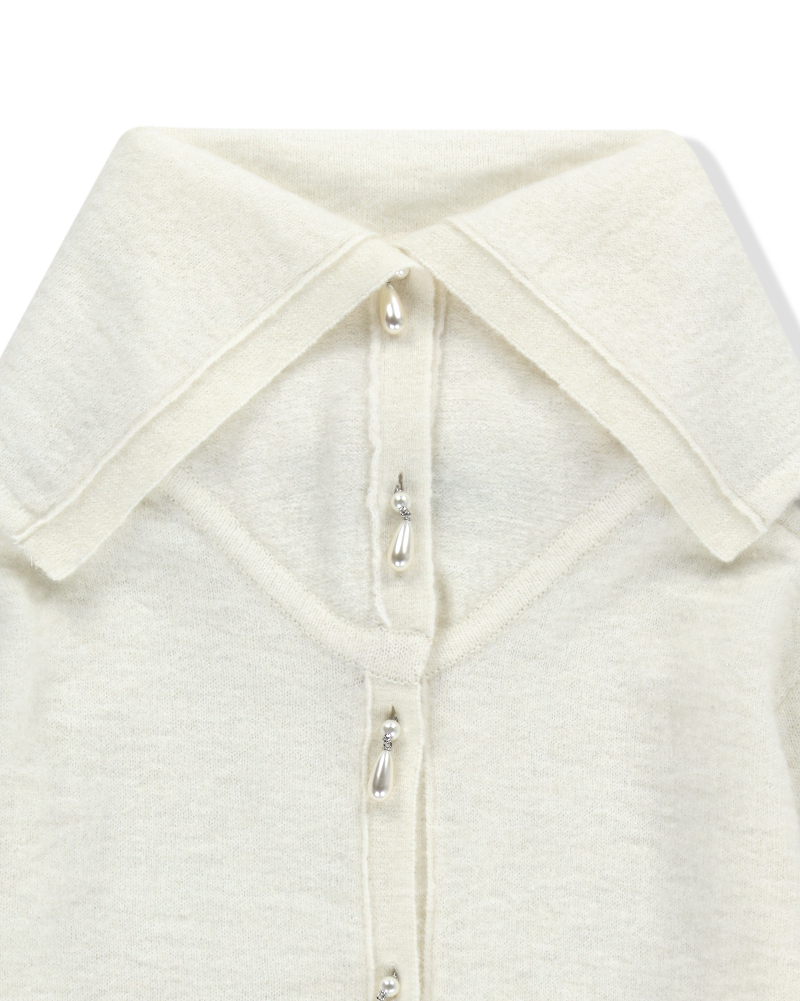 Kimhe Kim - Sailor Collar Cardigan (Ivory) product image 4 | TRAB K-Fashion Australia