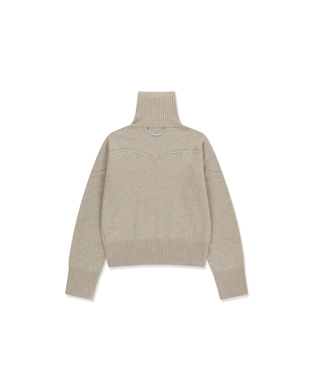 Kimhe Kim - Pearl Embellished Pointelle Sweater (Beige) product image 7 | TRAB K-Fashion Australia