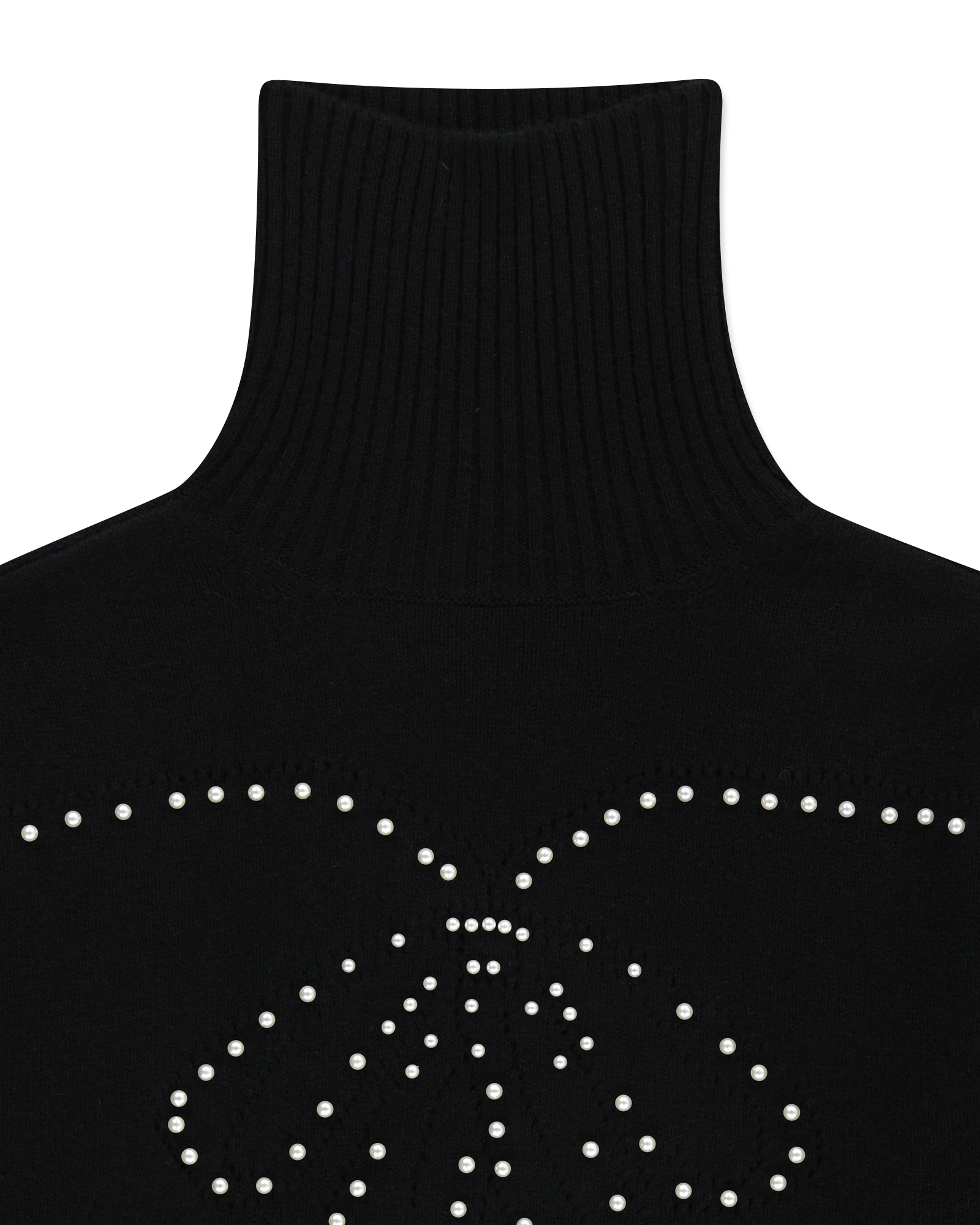 Kimhe Kim - Pearl Embellished Pointelle Sweater (Black) product image 3 | TRAB K-Fashion Australia
