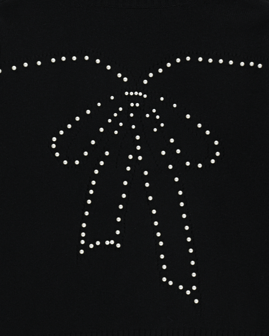 Kimhe Kim - Pearl Embellished Pointelle Sweater (Black) product image 4 | TRAB K-Fashion Australia