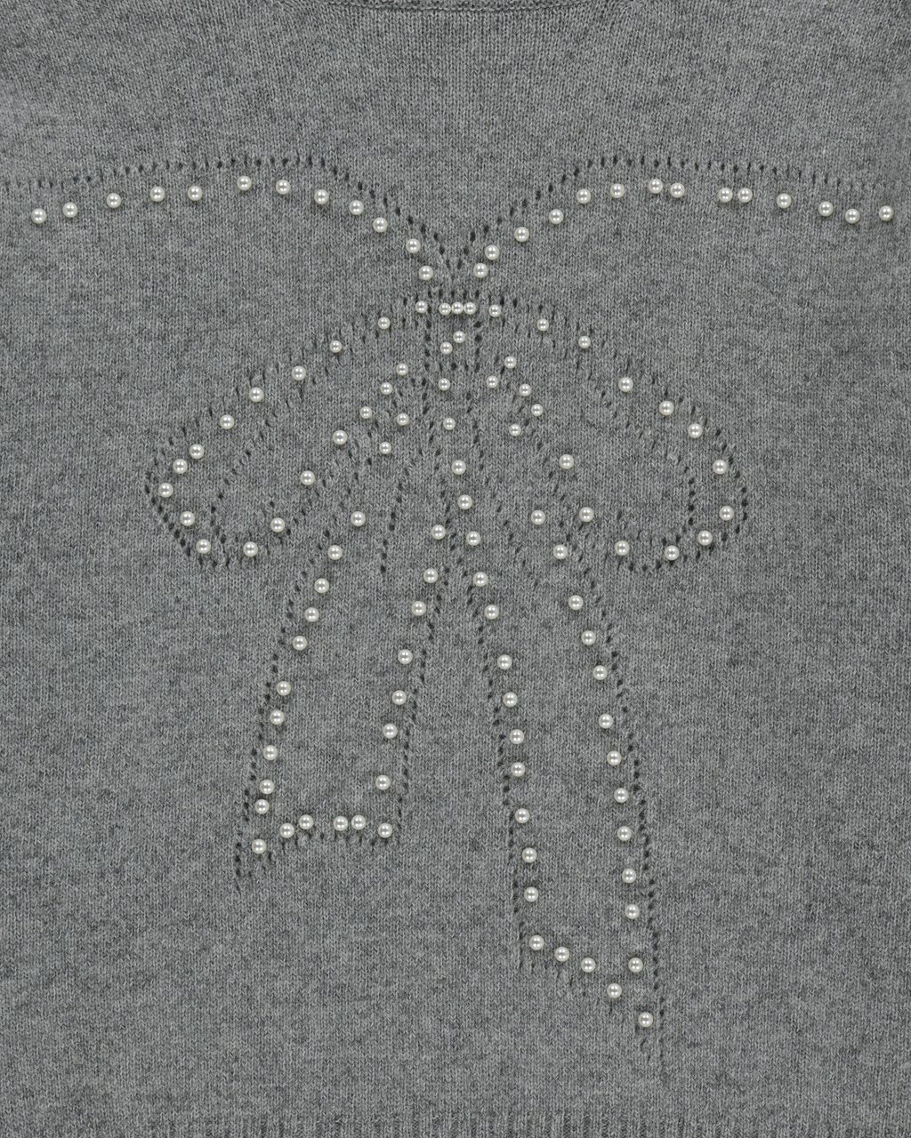 Kimhe Kim - Pearl Embellished Pointelle Sweater (Grey) product image 12 | TRAB K-Fashion Australia
