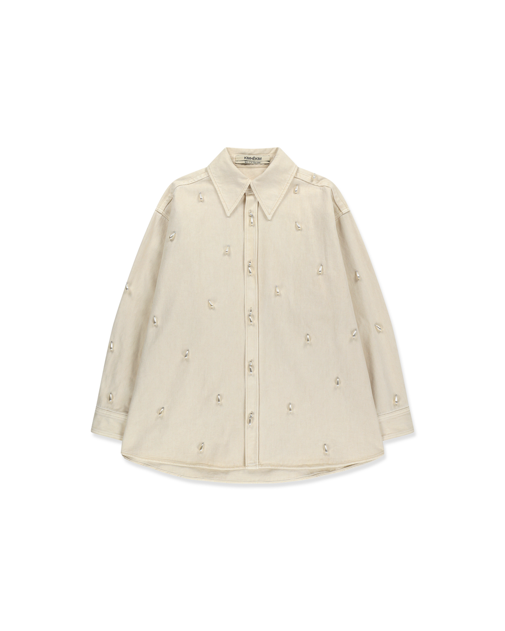 Kimhe Kim - Ariel Denim Shirt (Ivory) product image 15 | TRAB K-Fashion Australia
