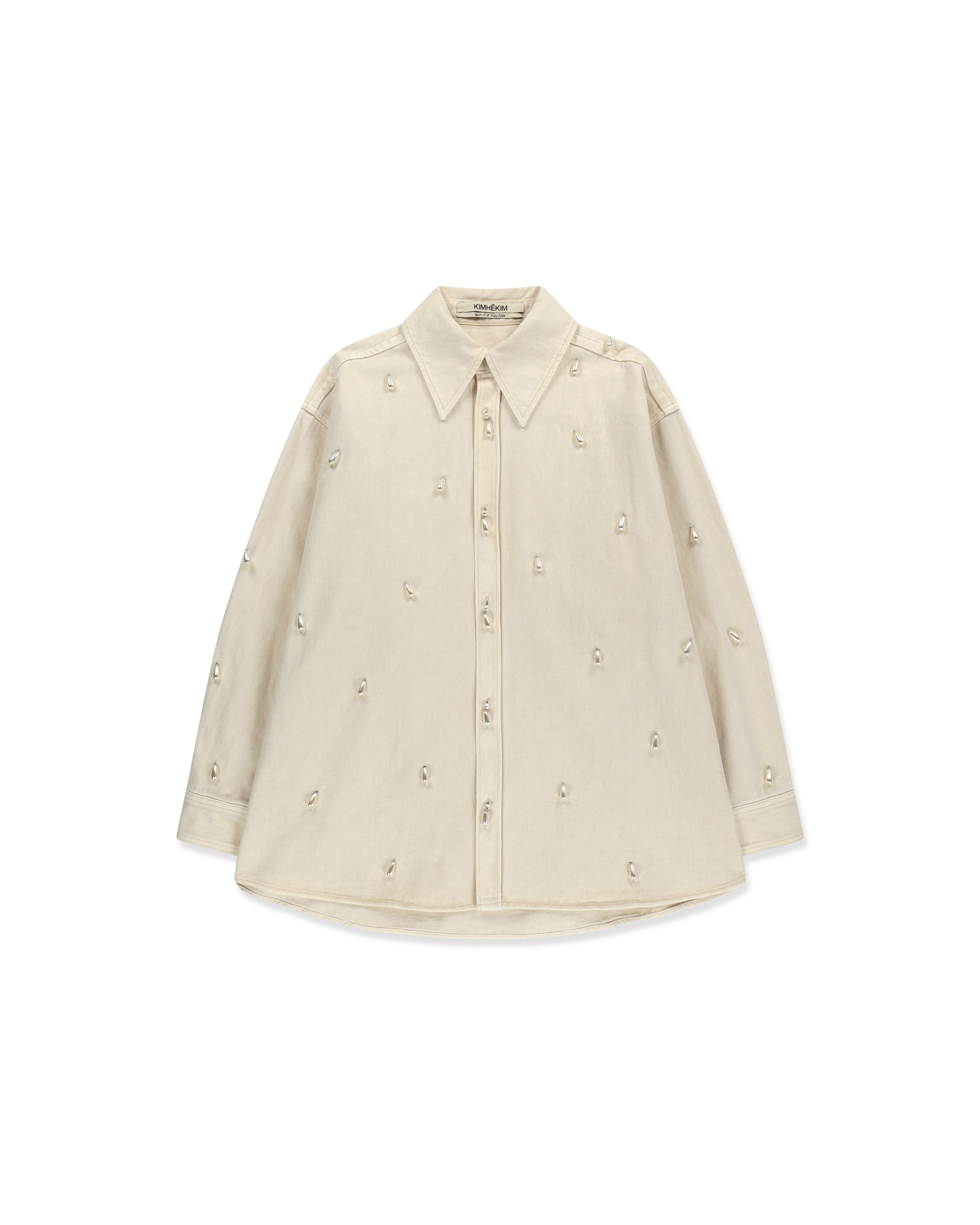 Kimhe Kim - Ariel Denim Shirt (Ivory) product image 15 | TRAB K-Fashion Australia