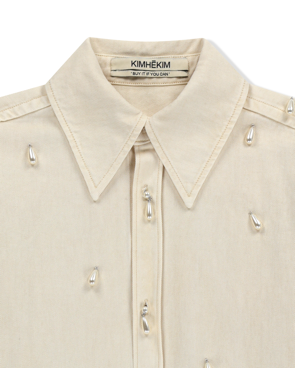 Kimhe Kim - Ariel Denim Shirt (Ivory) product image 17 | TRAB K-Fashion Australia