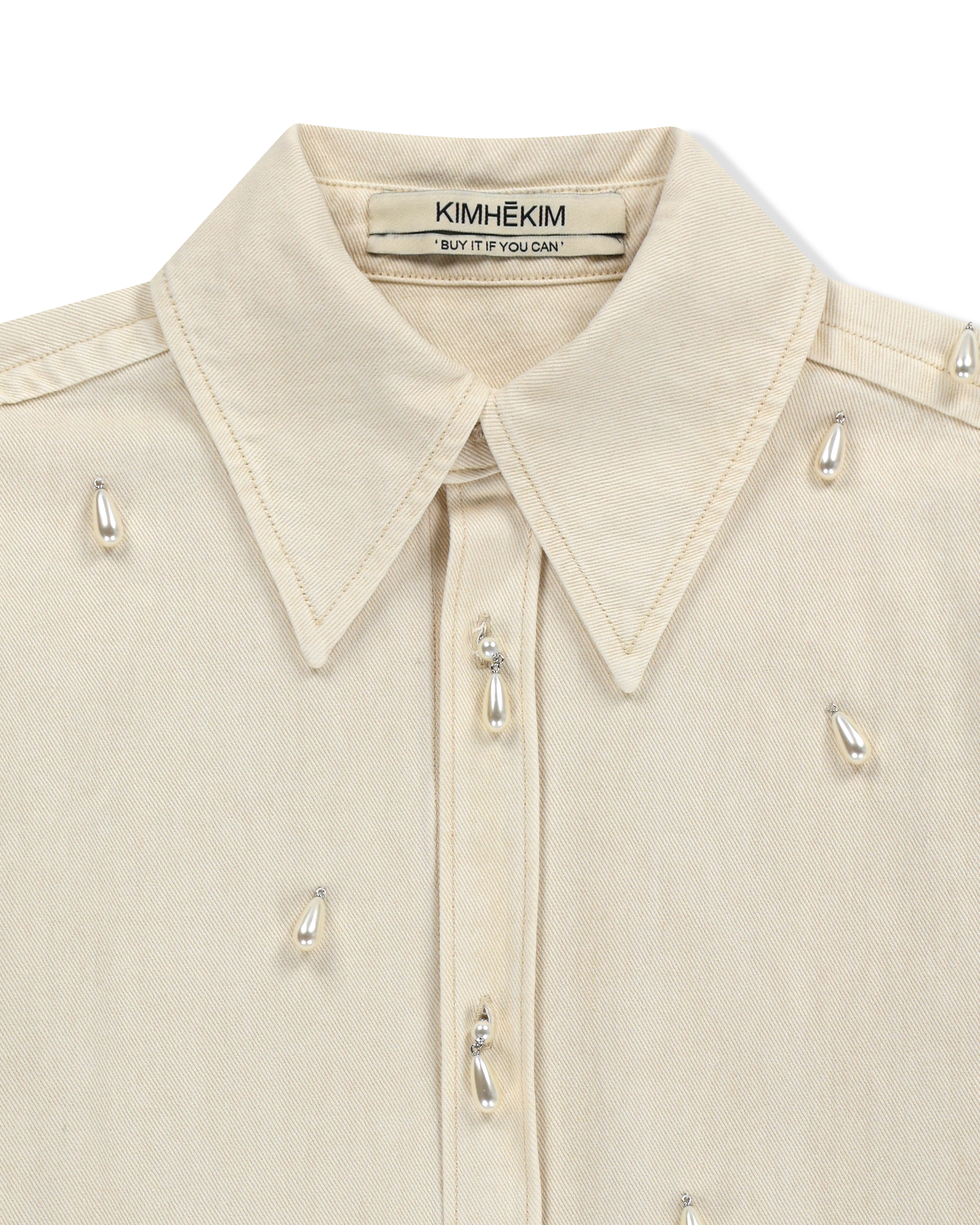 Kimhe Kim - Ariel Denim Shirt (Ivory) product image 17 | TRAB K-Fashion Australia