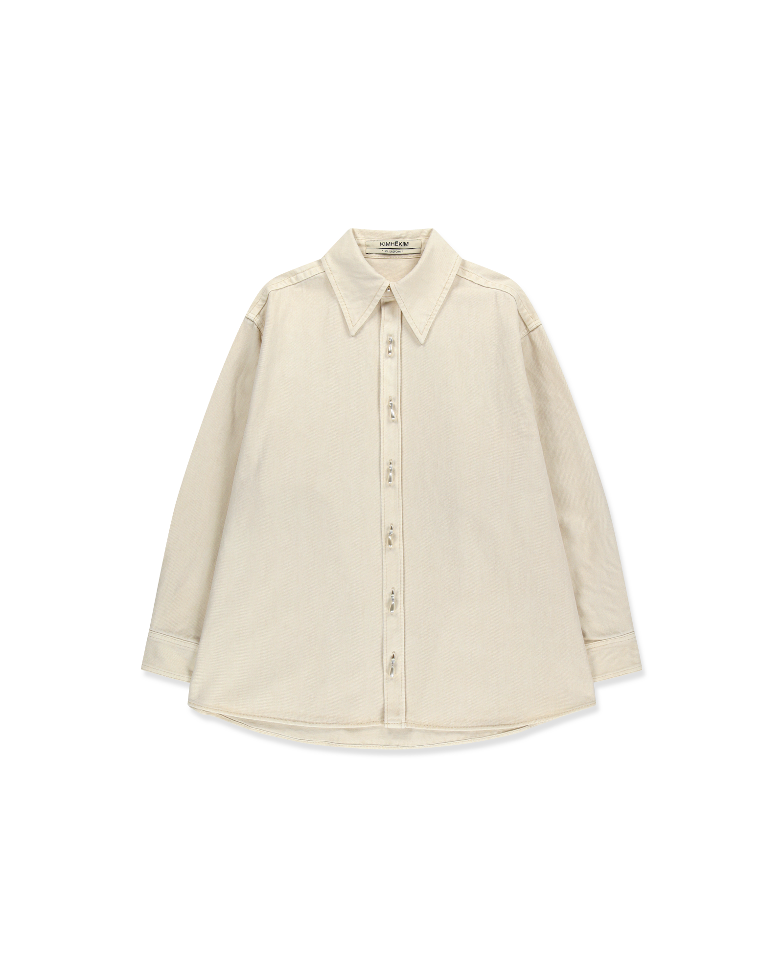 Kimhe Kim - Canvas Painting Shirt (Ivory) product image 1 | TRAB K-Fashion Australia