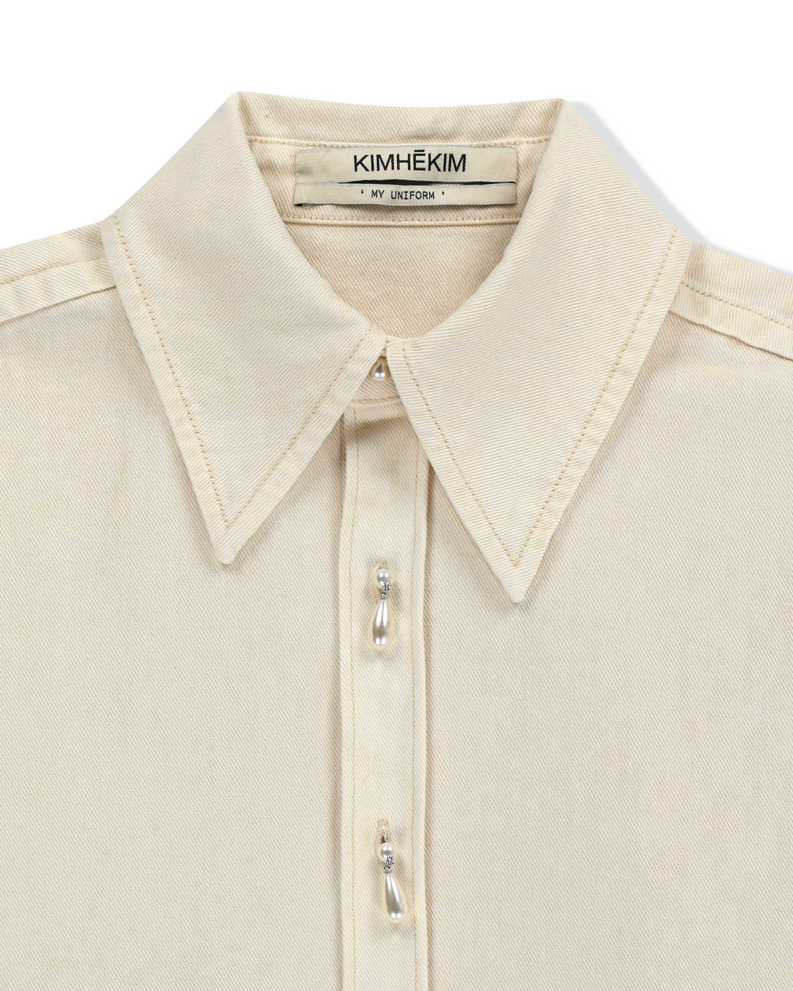Kimhe Kim - Canvas Painting Shirt (Ivory) product image 3 | TRAB K-Fashion Australia