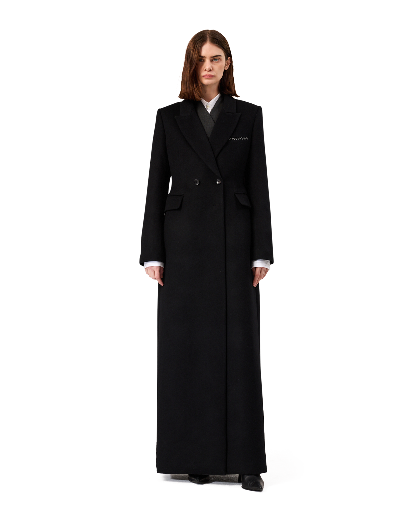 Kimhe Kim - Gabriel Long Coat (Black) product image 2 | TRAB K-Fashion Australia