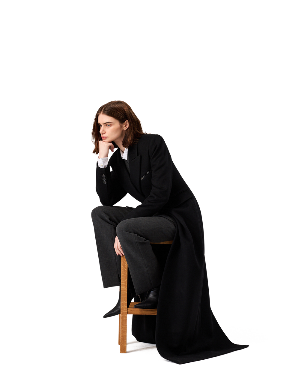 Kimhe Kim - Gabriel Long Coat (Black) product image 6 | TRAB K-Fashion Australia