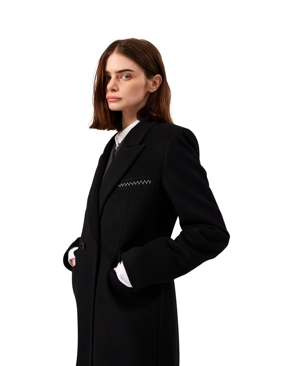 Kimhe Kim - Gabriel Long Coat (Black) product image 8 | TRAB K-Fashion Australia