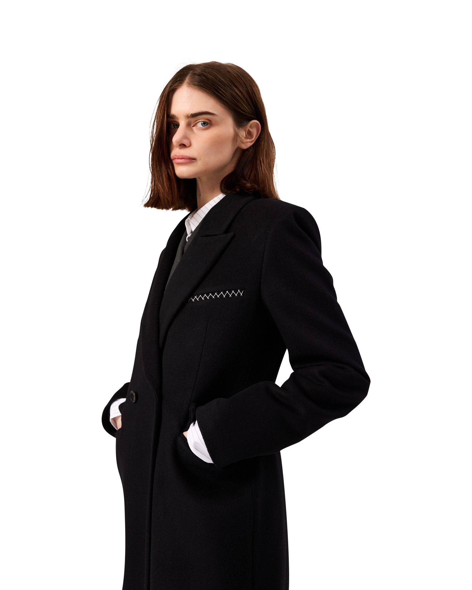 Kimhe Kim - Gabriel Long Coat (Black) product image 8 | TRAB K-Fashion Australia