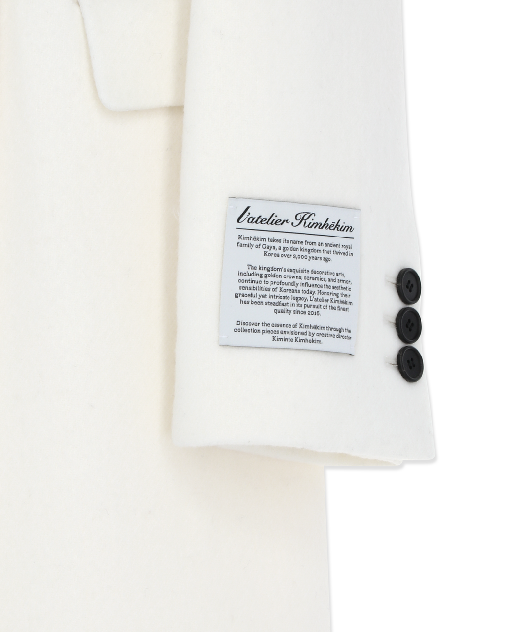 Kimhe Kim - Gabriel Long Coat (Ivory) product image 19 | TRAB K-Fashion Australia