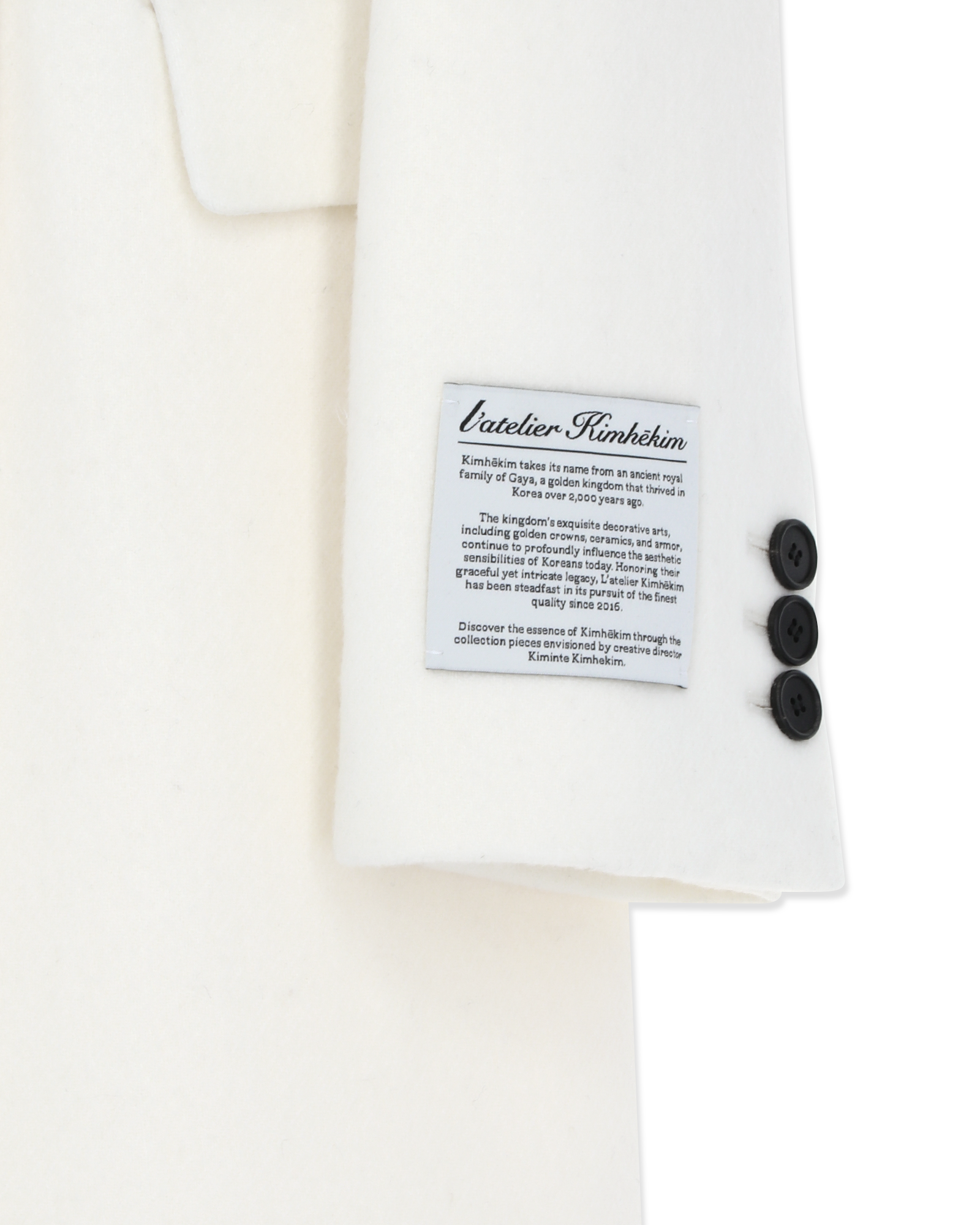 Kimhe Kim - Gabriel Long Coat (Ivory) product image 19 | TRAB K-Fashion Australia