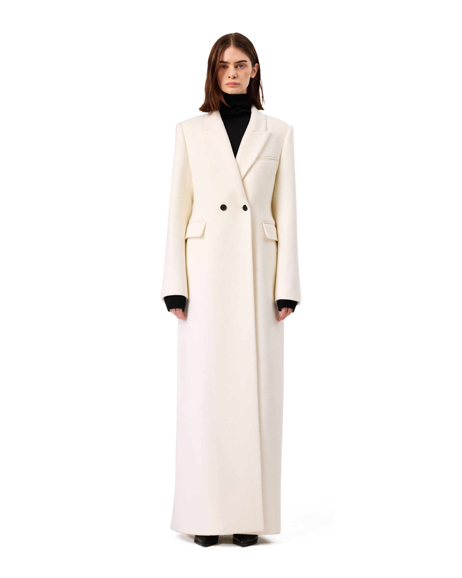 Kimhe Kim - Gabriel Long Coat (Ivory) product image 1 | TRAB K-Fashion Australia
