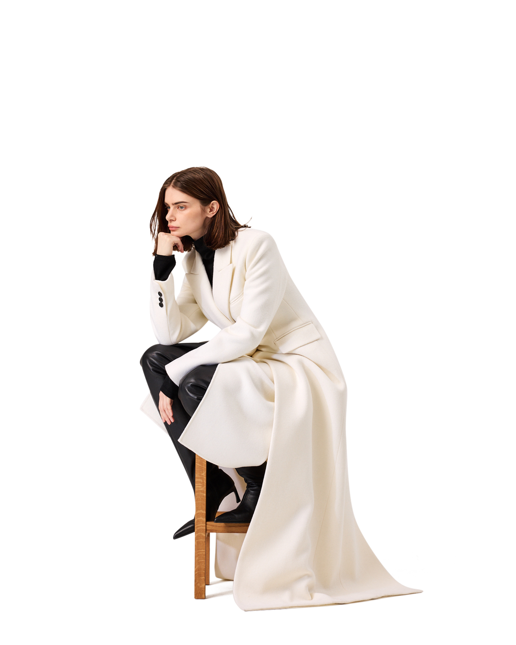 Kimhe Kim - Gabriel Long Coat (Ivory) product image 6 | TRAB K-Fashion Australia