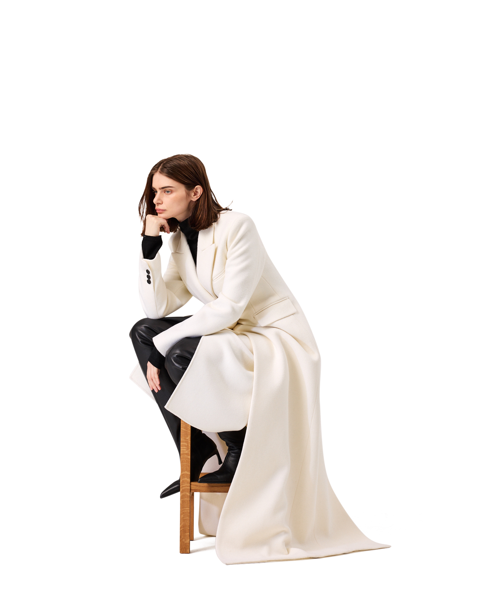 Kimhe Kim - Gabriel Long Coat (Ivory) product image 6 | TRAB K-Fashion Australia