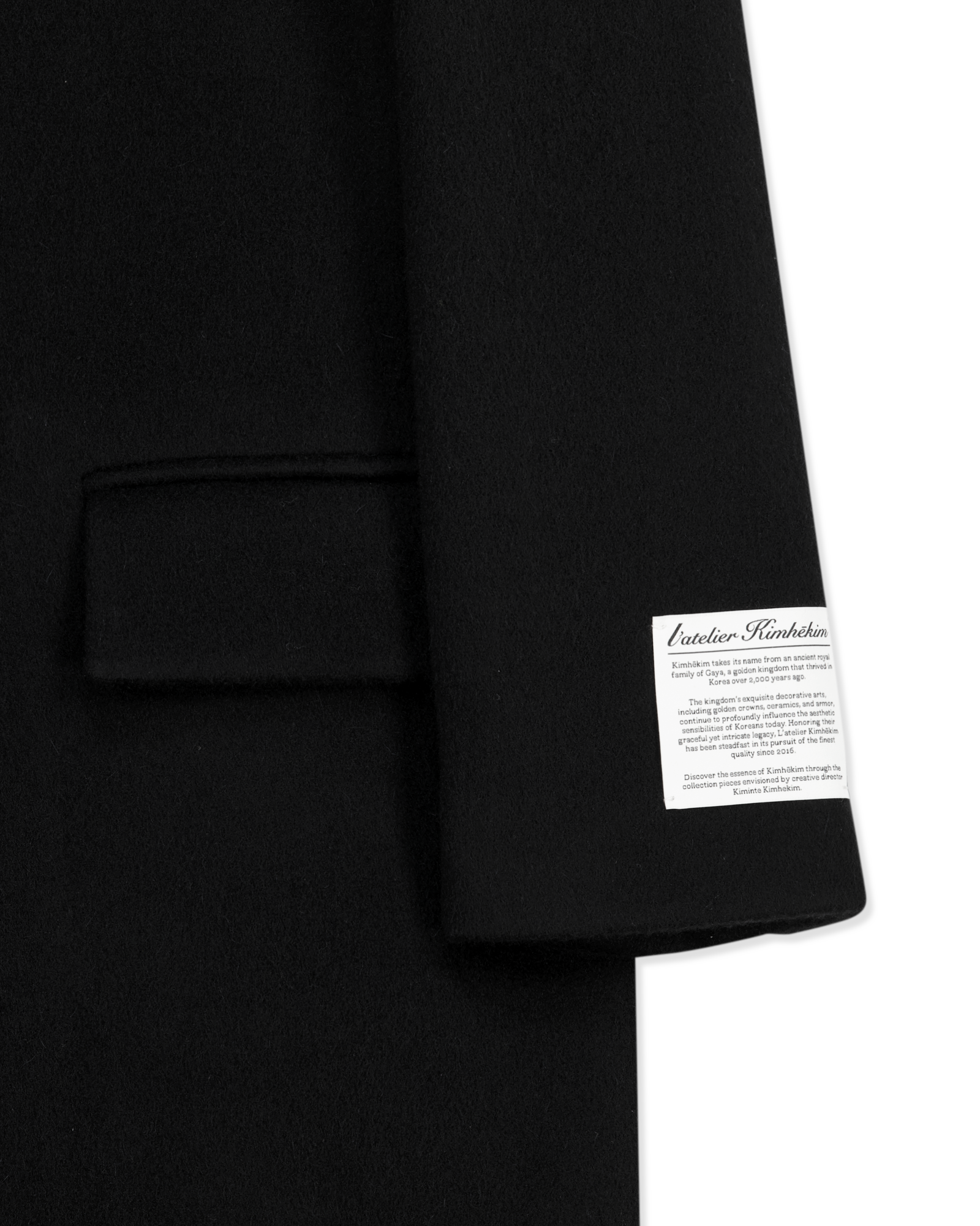 Kimhe Kim - Daniel Single Coat (Black) product image 5 | TRAB K-Fashion Australia