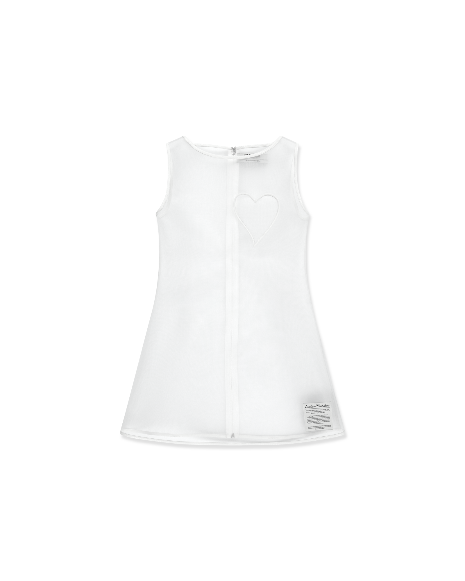 Kimhe Kim - Hanii Heart Mini Dress (White) product image 13 | TRAB K-Fashion Australia