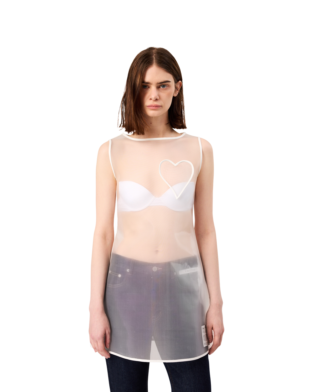 Kimhe Kim - Hanii Heart Mini Dress (White) product image 6 | TRAB K-Fashion Australia