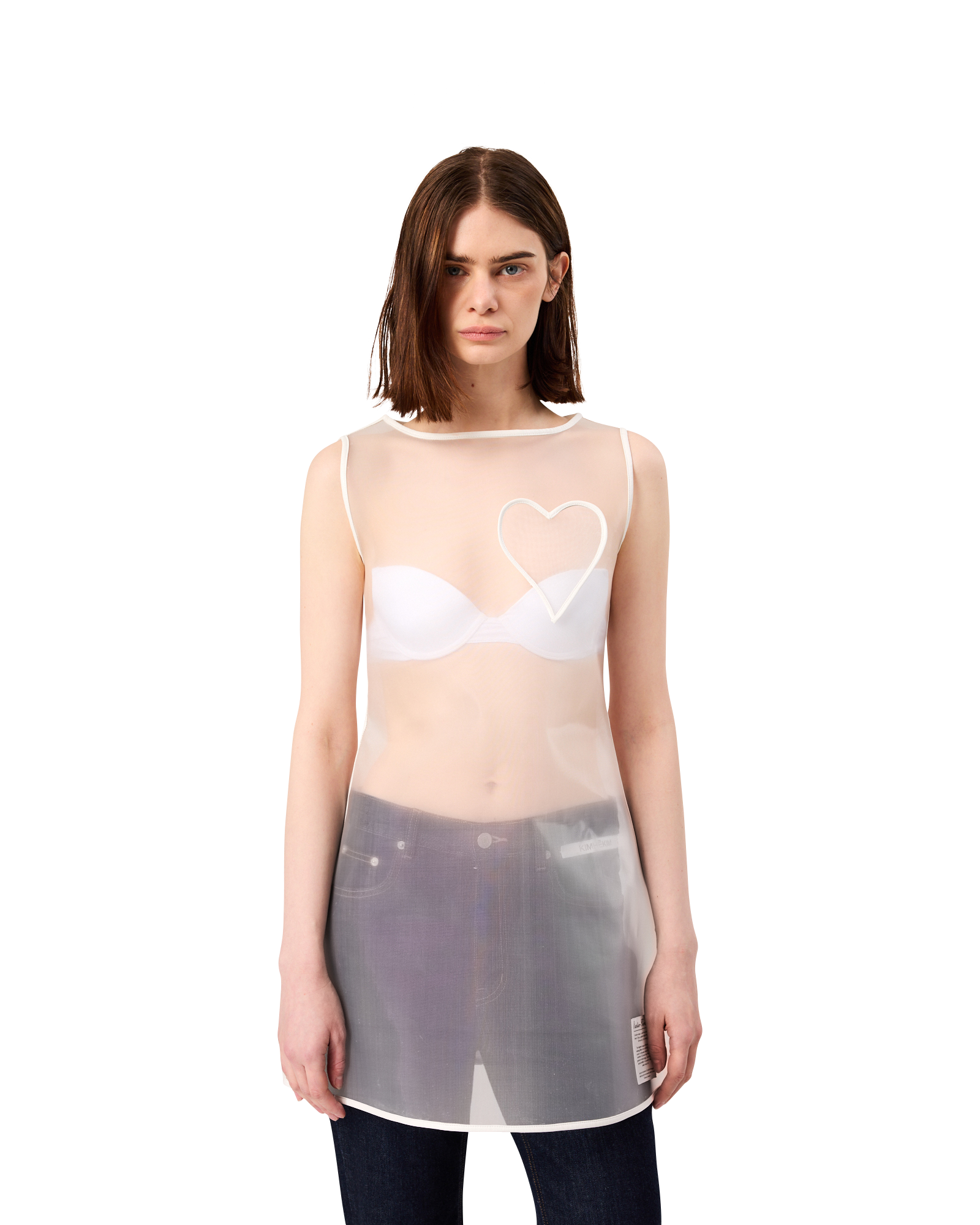 Kimhe Kim - Hanii Heart Mini Dress (White) product image 6 | TRAB K-Fashion Australia