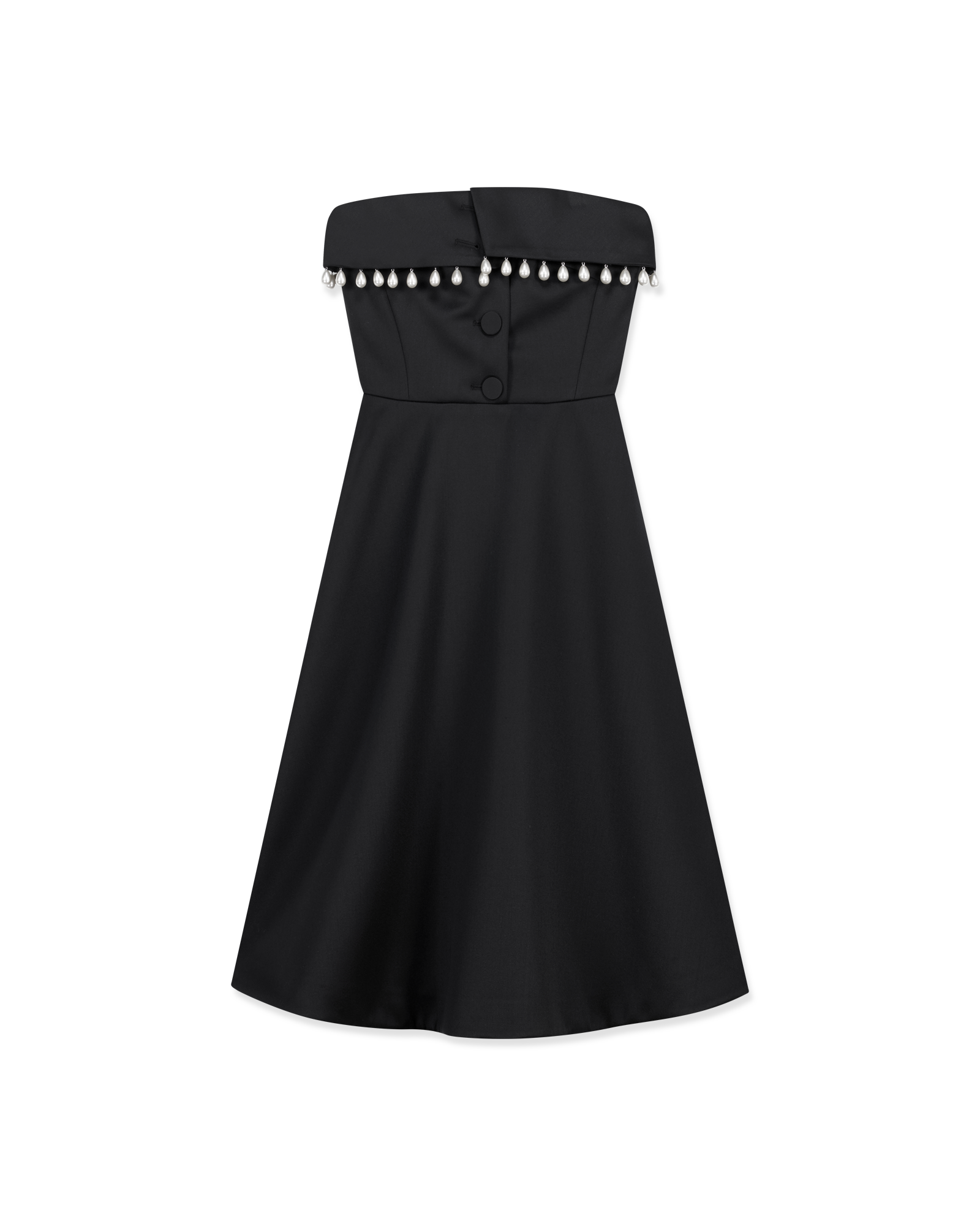 Kimhe Kim - Pearl Embellished Neo Emma Dress (Black) product image 13 | TRAB K-Fashion Australia
