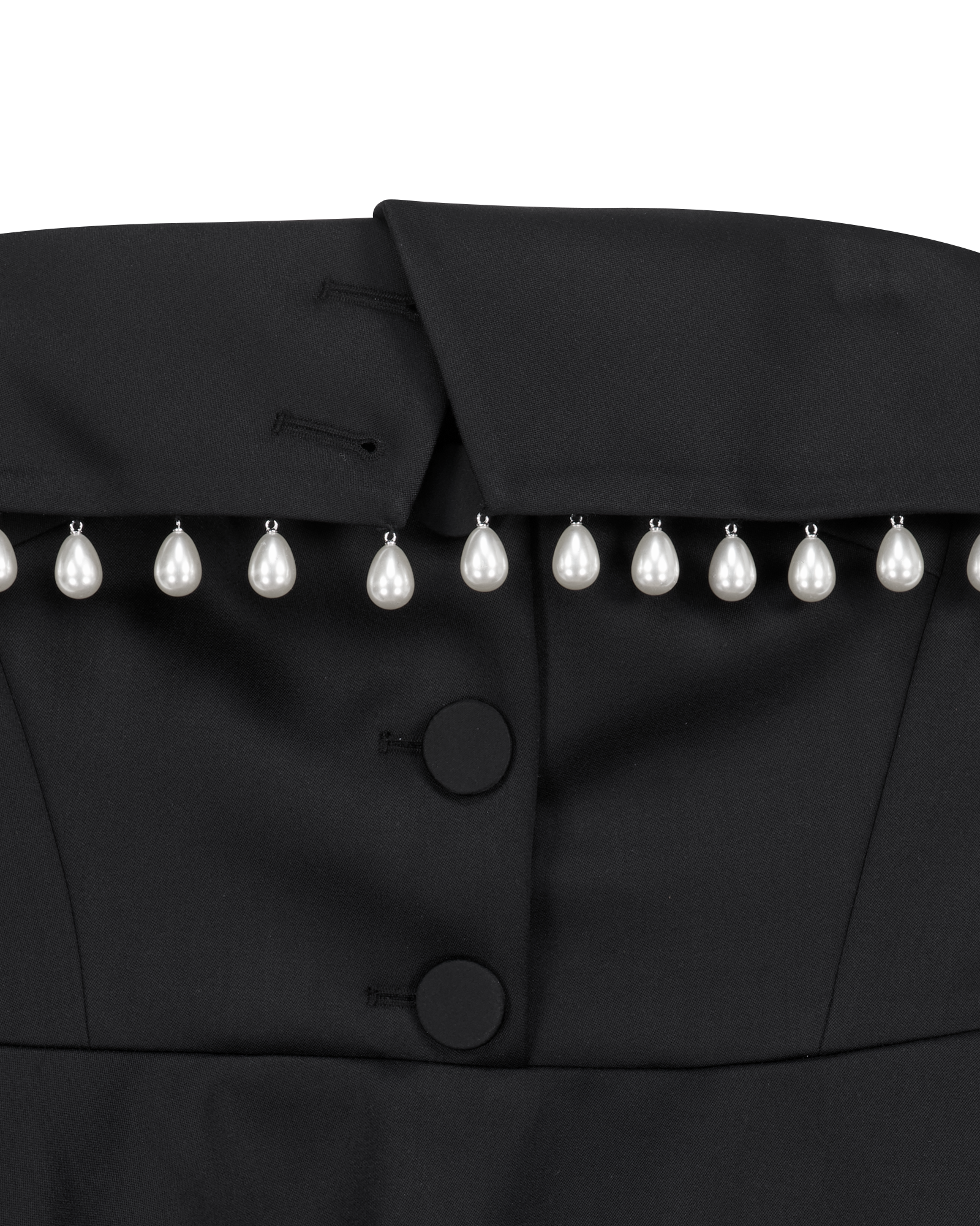 Kimhe Kim - Pearl Embellished Neo Emma Dress (Black) product image 15 | TRAB K-Fashion Australia