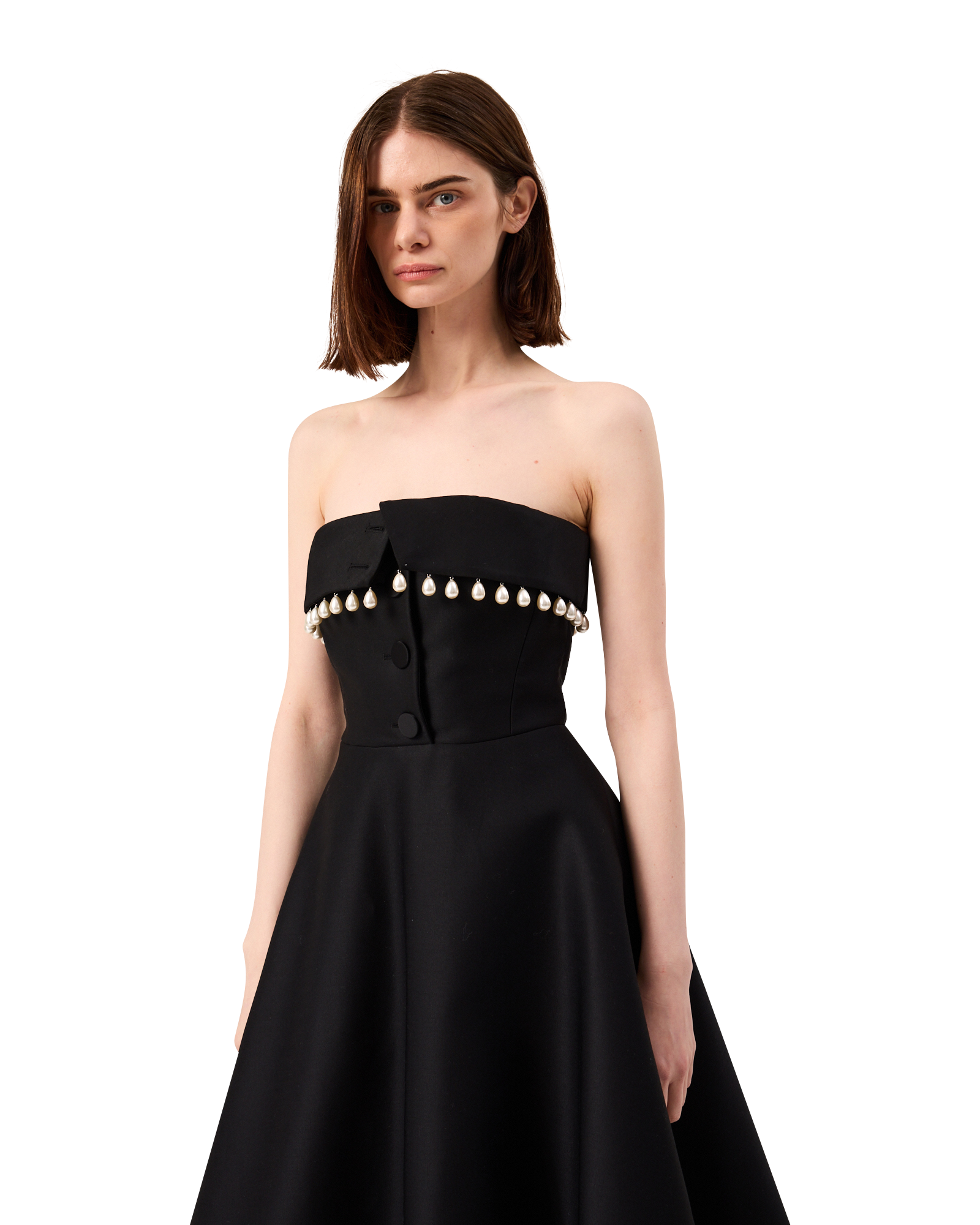 Kimhe Kim - Pearl Embellished Neo Emma Dress (Black) product image 10 | TRAB K-Fashion Australia