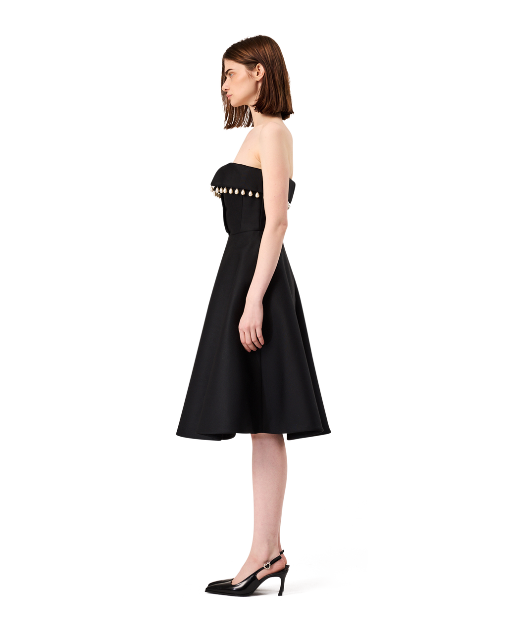 Kimhe Kim - Pearl Embellished Neo Emma Dress (Black) product image 4 | TRAB K-Fashion Australia