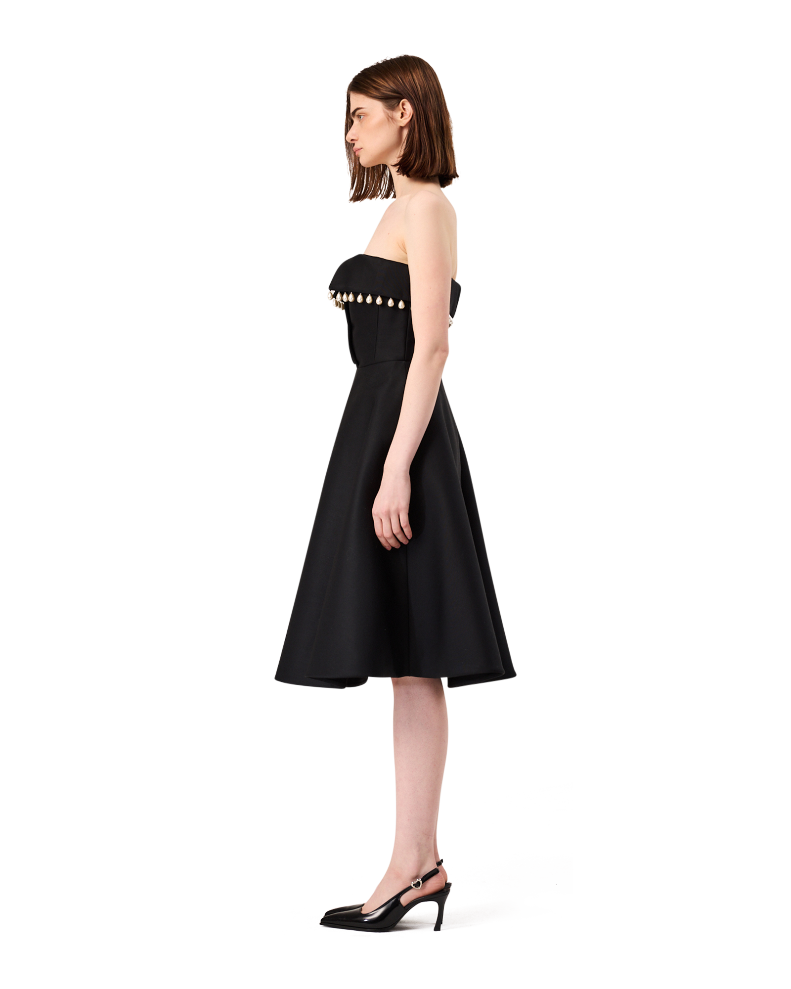 Kimhe Kim - Pearl Embellished Neo Emma Dress (Black) product image 4 | TRAB K-Fashion Australia
