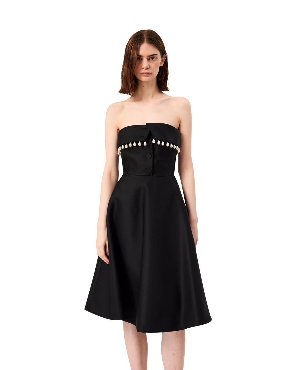 Kimhe Kim - Pearl Embellished Neo Emma Dress (Black) product image 7 | TRAB K-Fashion Australia