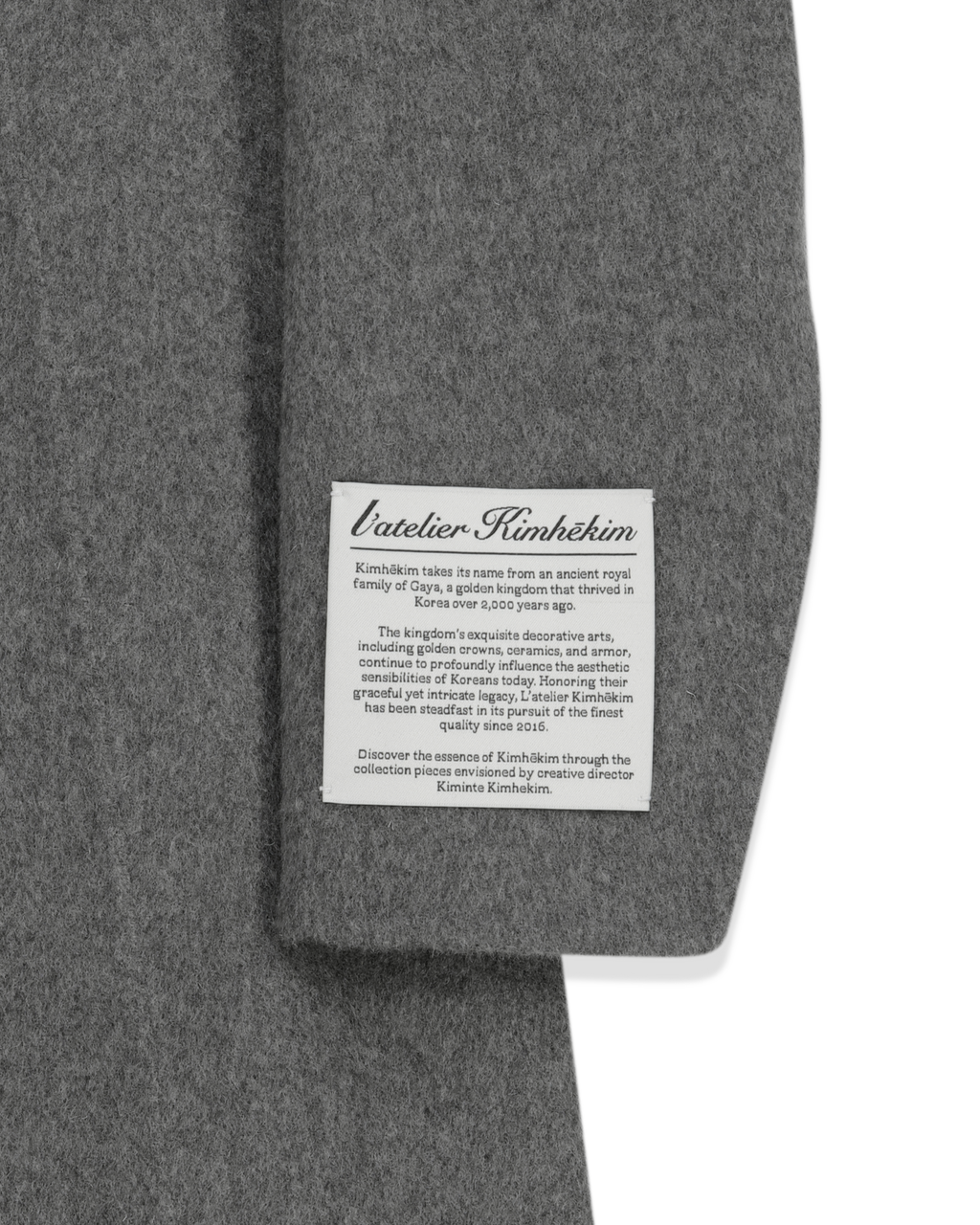 Kimhe Kim - Stockman Cashmere Jacket (Grey) product image 17 | TRAB K-Fashion Australia