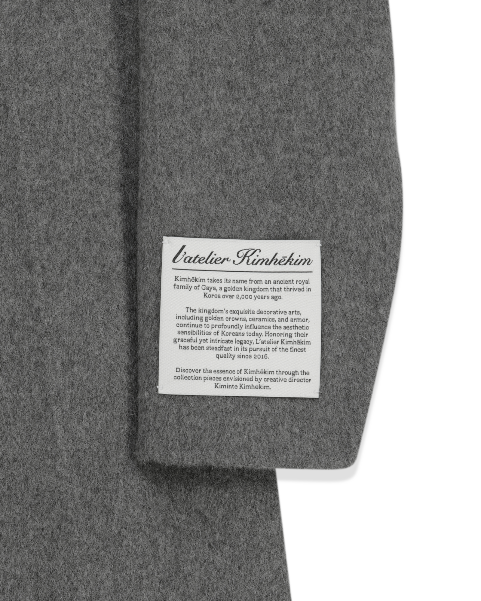 Kimhe Kim - Stockman Cashmere Jacket (Grey) product image 17 | TRAB K-Fashion Australia