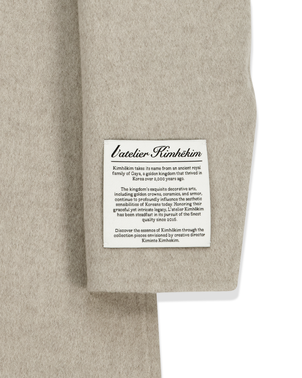 Kimhe Kim - Stockman Cashmere Jacket (Light Grey) product image 15 | TRAB K-Fashion Australia