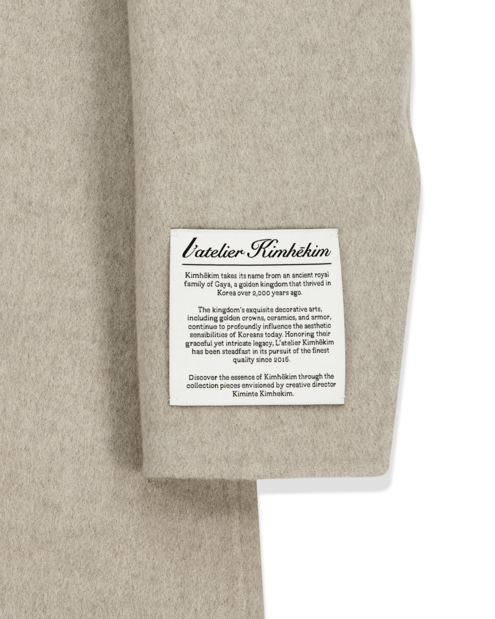 Kimhe Kim - Stockman Cashmere Jacket (Light Grey) product image 15 | TRAB K-Fashion Australia