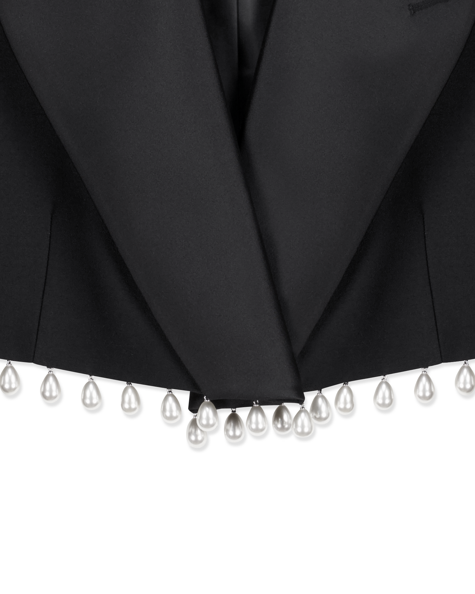 Kimhe Kim - Pearl Embellished Cropped Tuxedo Jacket (Black) product image 4 | TRAB K-Fashion Australia