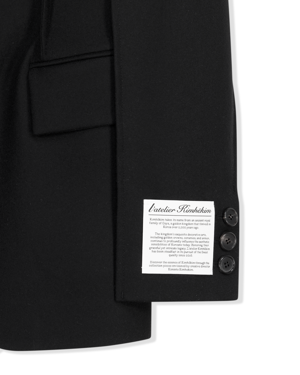 Kimhe Kim - Blake Single Jacket (Black) product image 4 | TRAB K-Fashion Australia