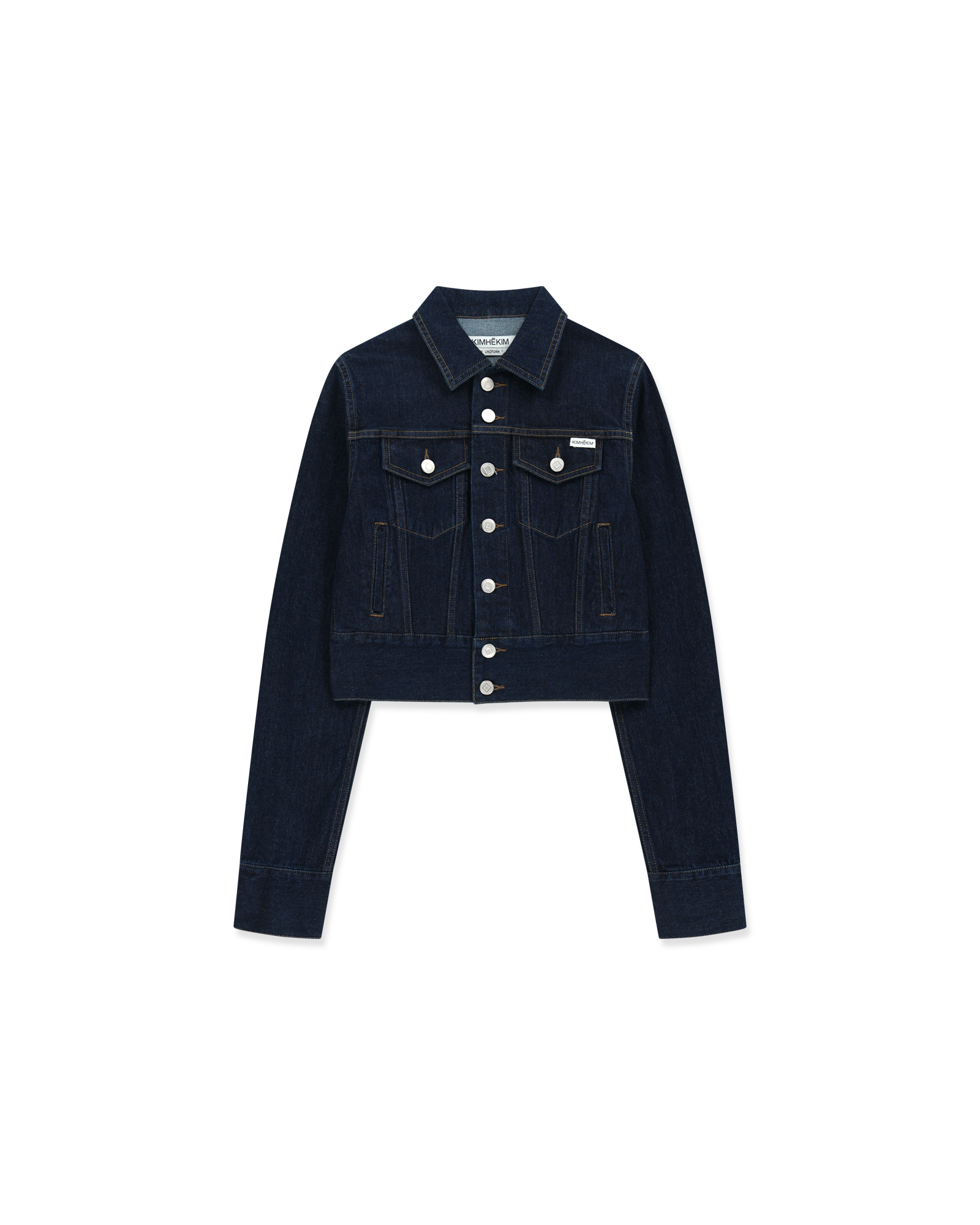 Kimhe Kim - Lesley Denim Cropped Jacket (Indigo Blue) product image 11 | TRAB K-Fashion Australia
