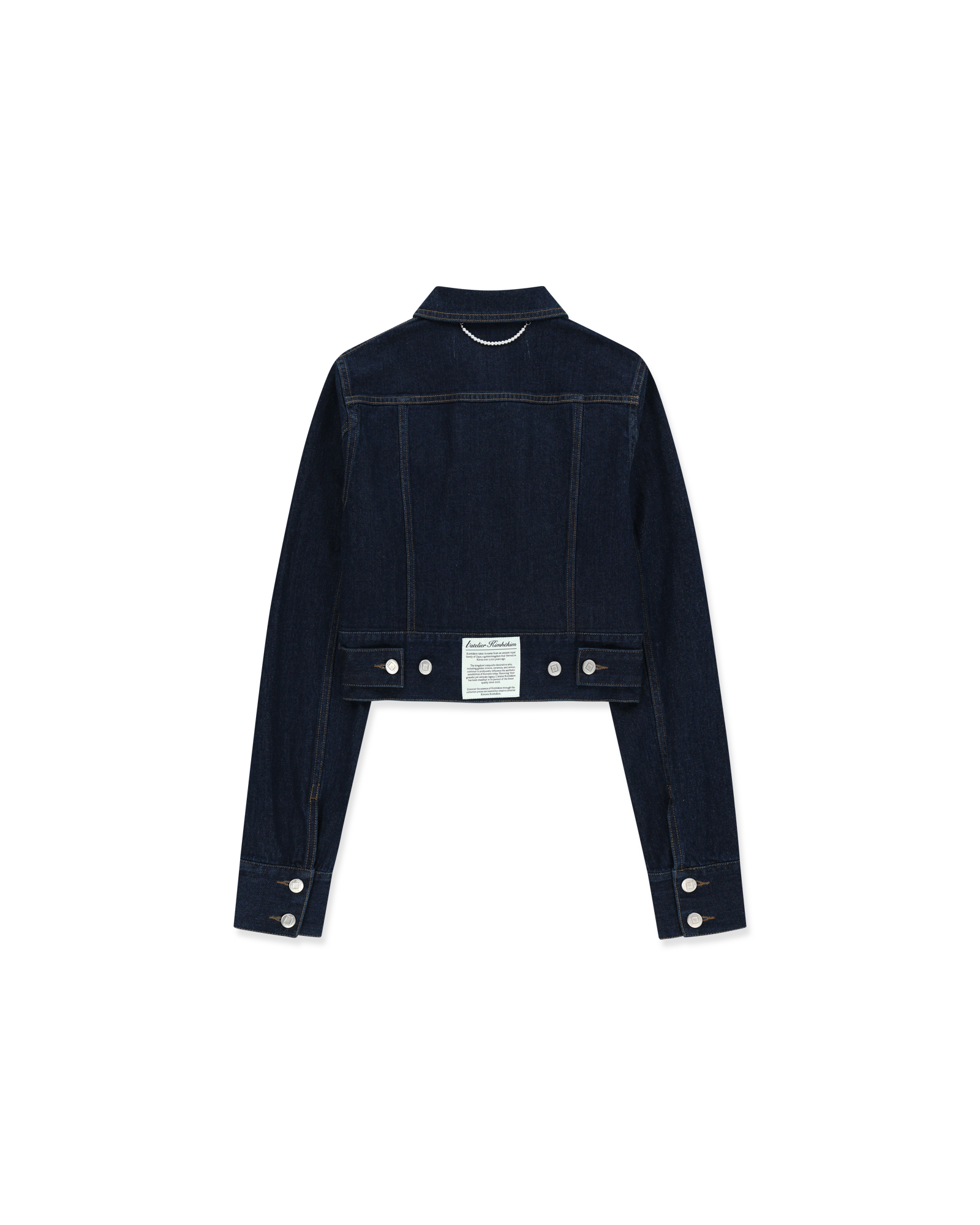 Kimhe Kim - Lesley Denim Cropped Jacket (Indigo Blue) product image 12 | TRAB K-Fashion Australia