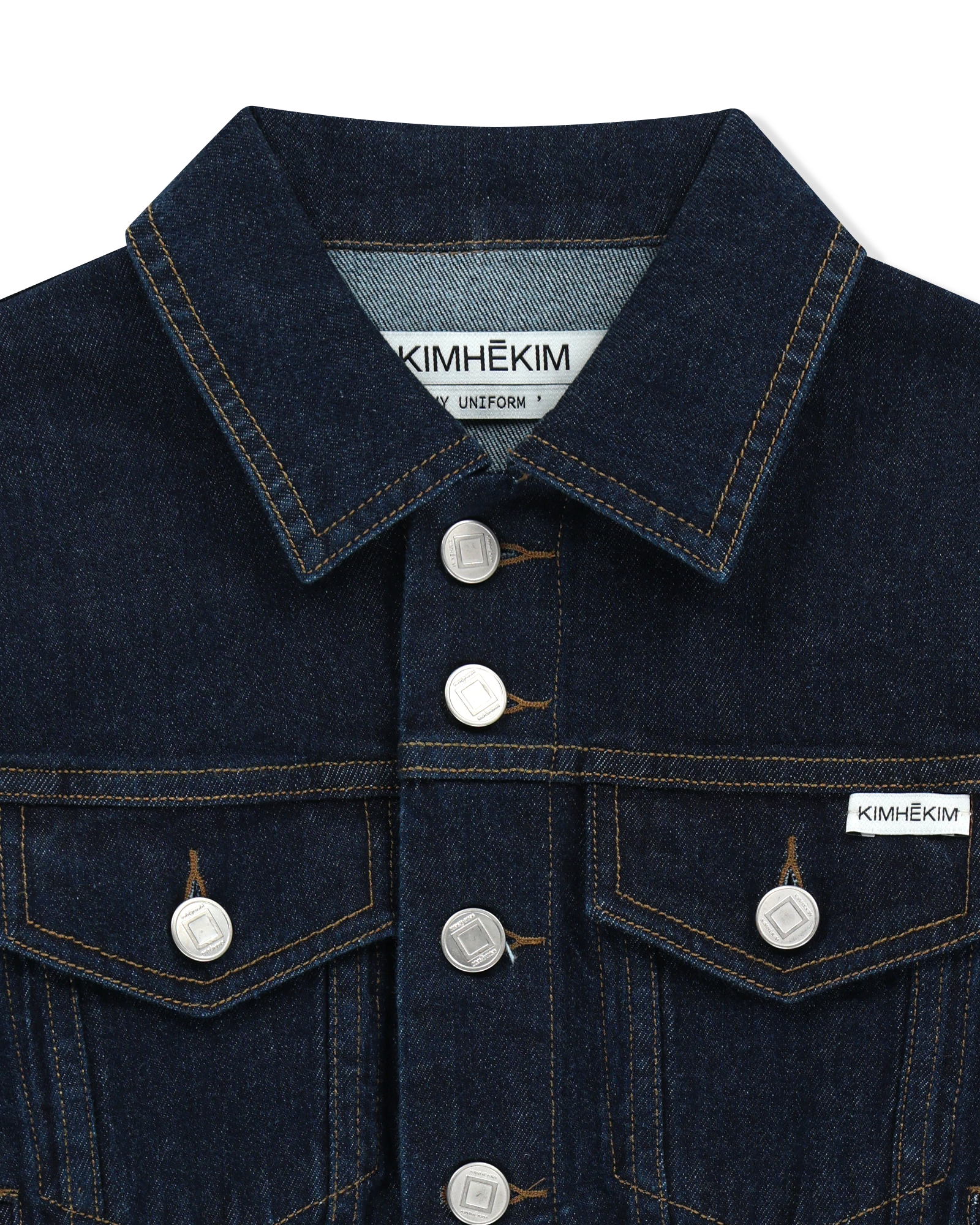 Kimhe Kim - Lesley Denim Cropped Jacket (Indigo Blue) product image 13 | TRAB K-Fashion Australia
