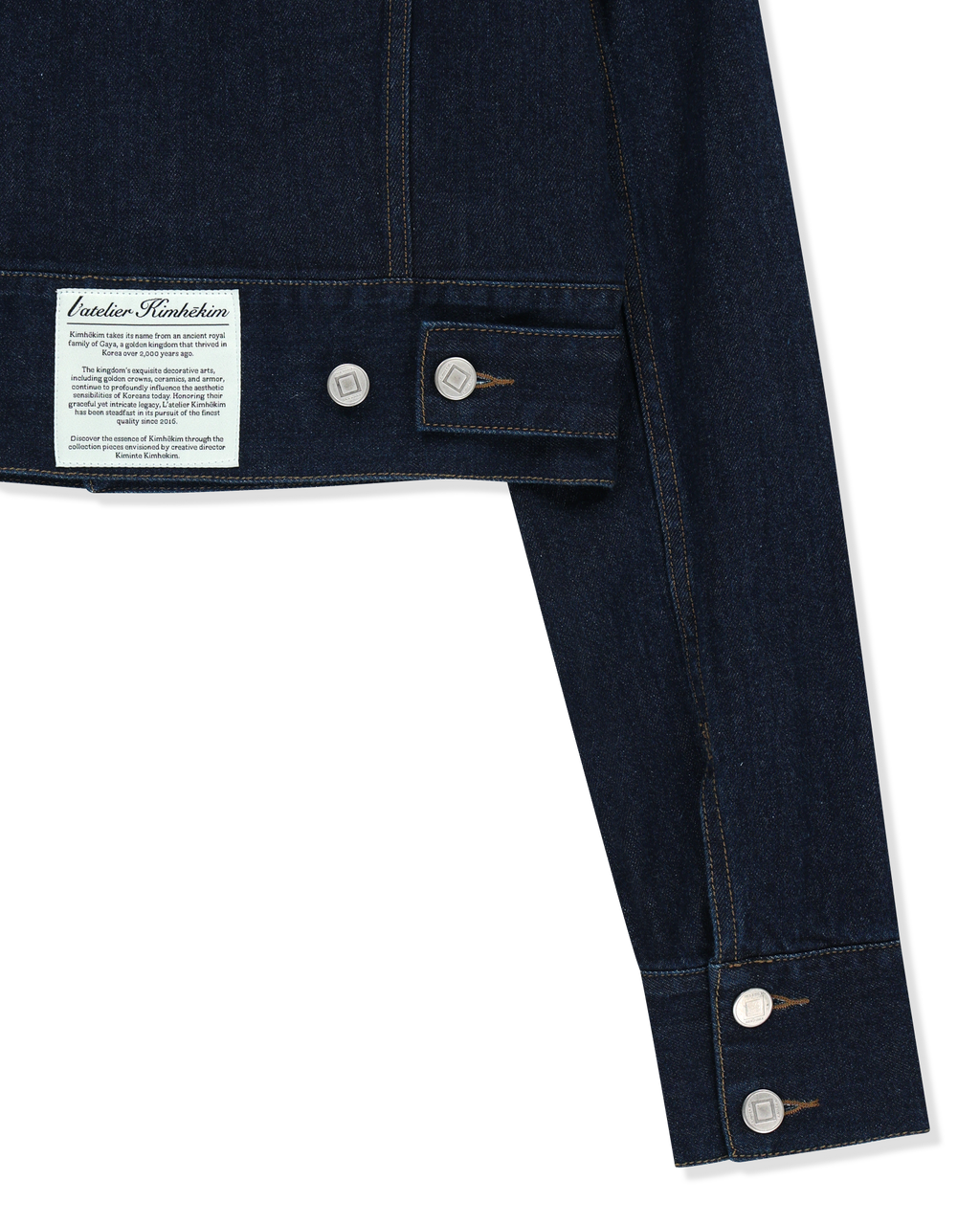 Kimhe Kim - Lesley Denim Cropped Jacket (Indigo Blue) product image 15 | TRAB K-Fashion Australia