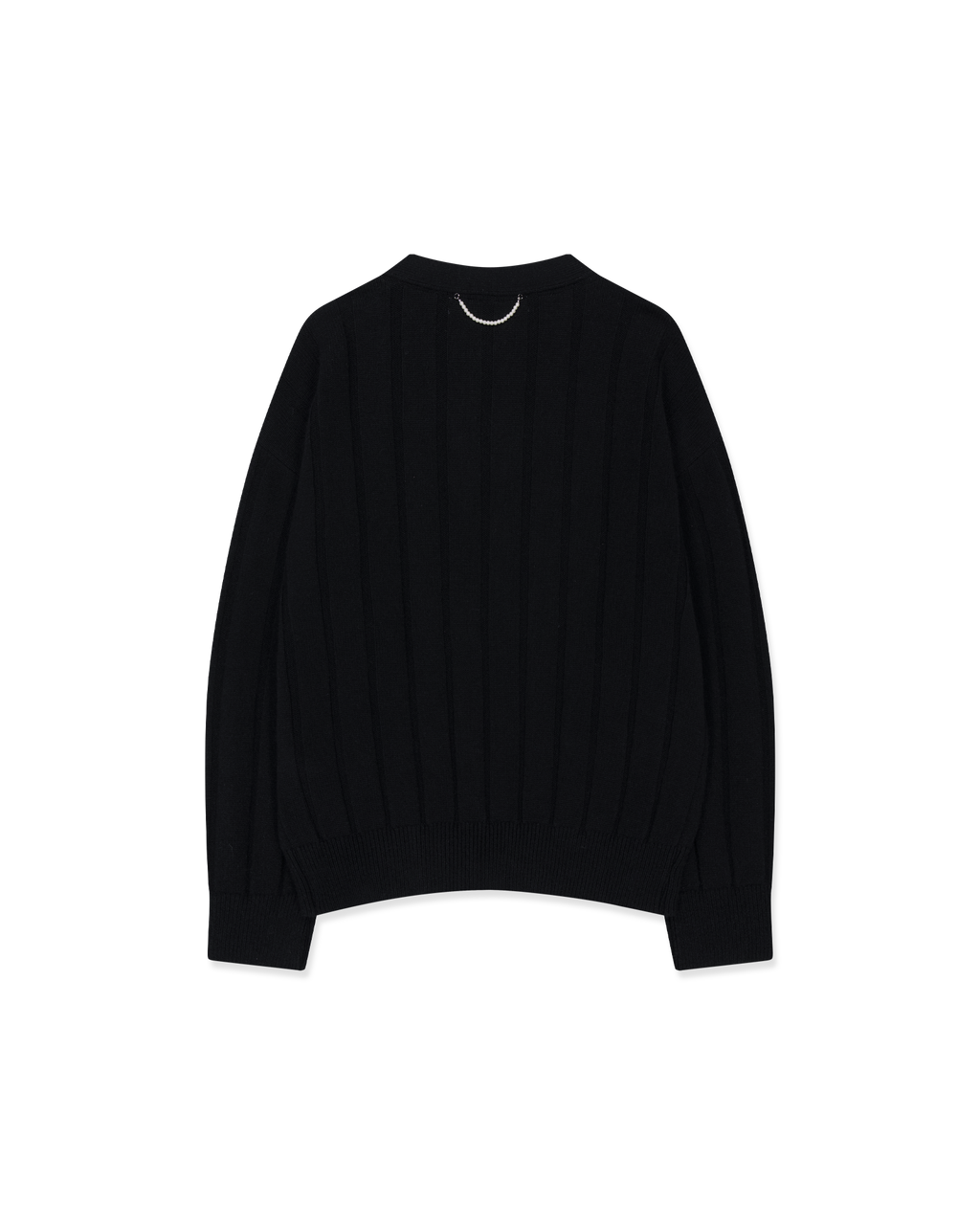 Kimhe Kim - Pearl Embellished V-Neck Cardigan (Black) product image 13 | TRAB K-Fashion Australia