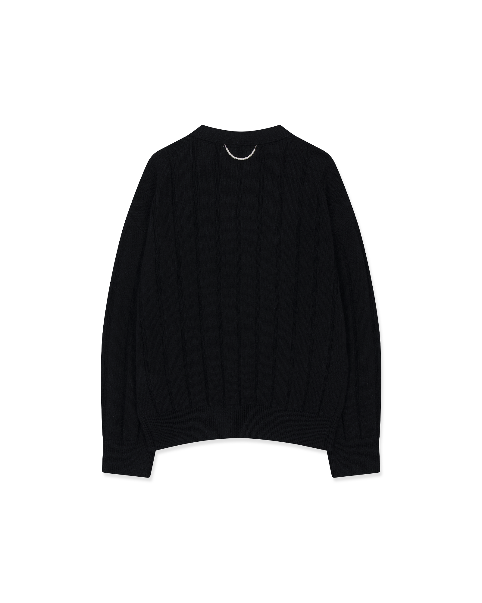 Kimhe Kim - Pearl Embellished V-Neck Cardigan (Black) product image 13 | TRAB K-Fashion Australia